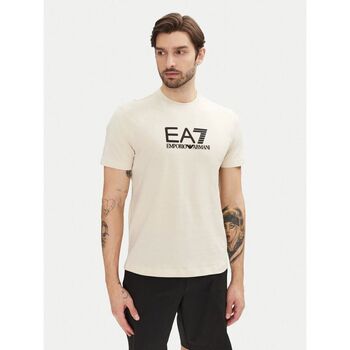 Emporio Armani EA7  T-Shirts & Poloshirts 7M000224 AF10375-M1013 BEIGE/BLAC günstig online kaufen