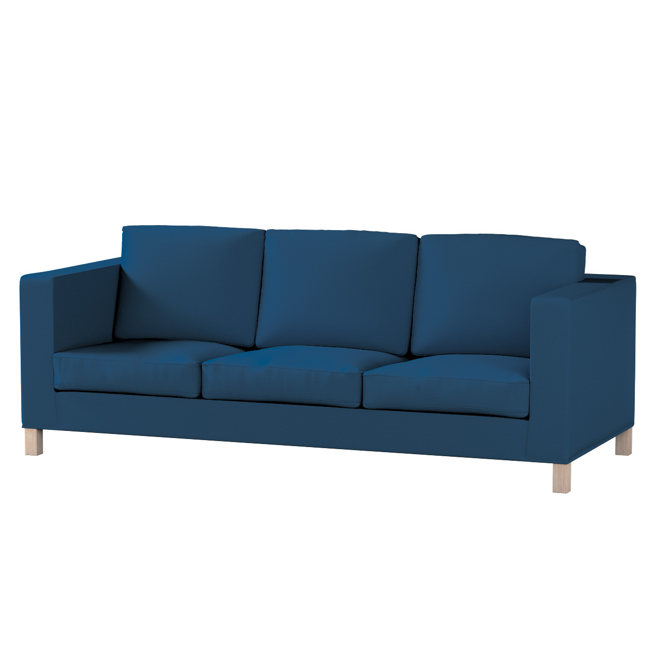 Bezug für Karlanda 3-Sitzer Sofa nicht ausklappbar, kurz, marinenblau , Bez günstig online kaufen