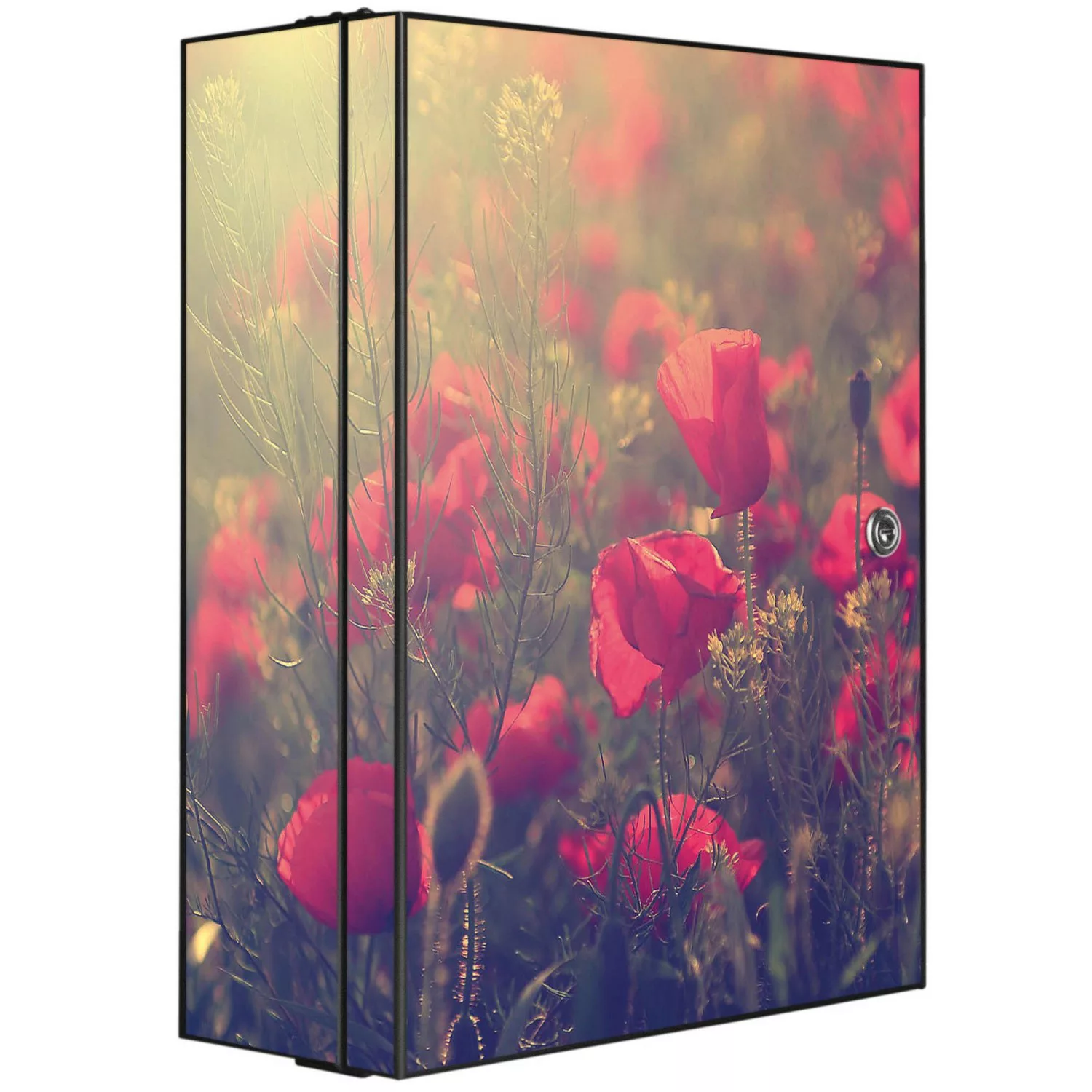 Banjado XXL Medizinschrank Abschliessbar 35x46x15cm Arzneischrank Anthrazit günstig online kaufen