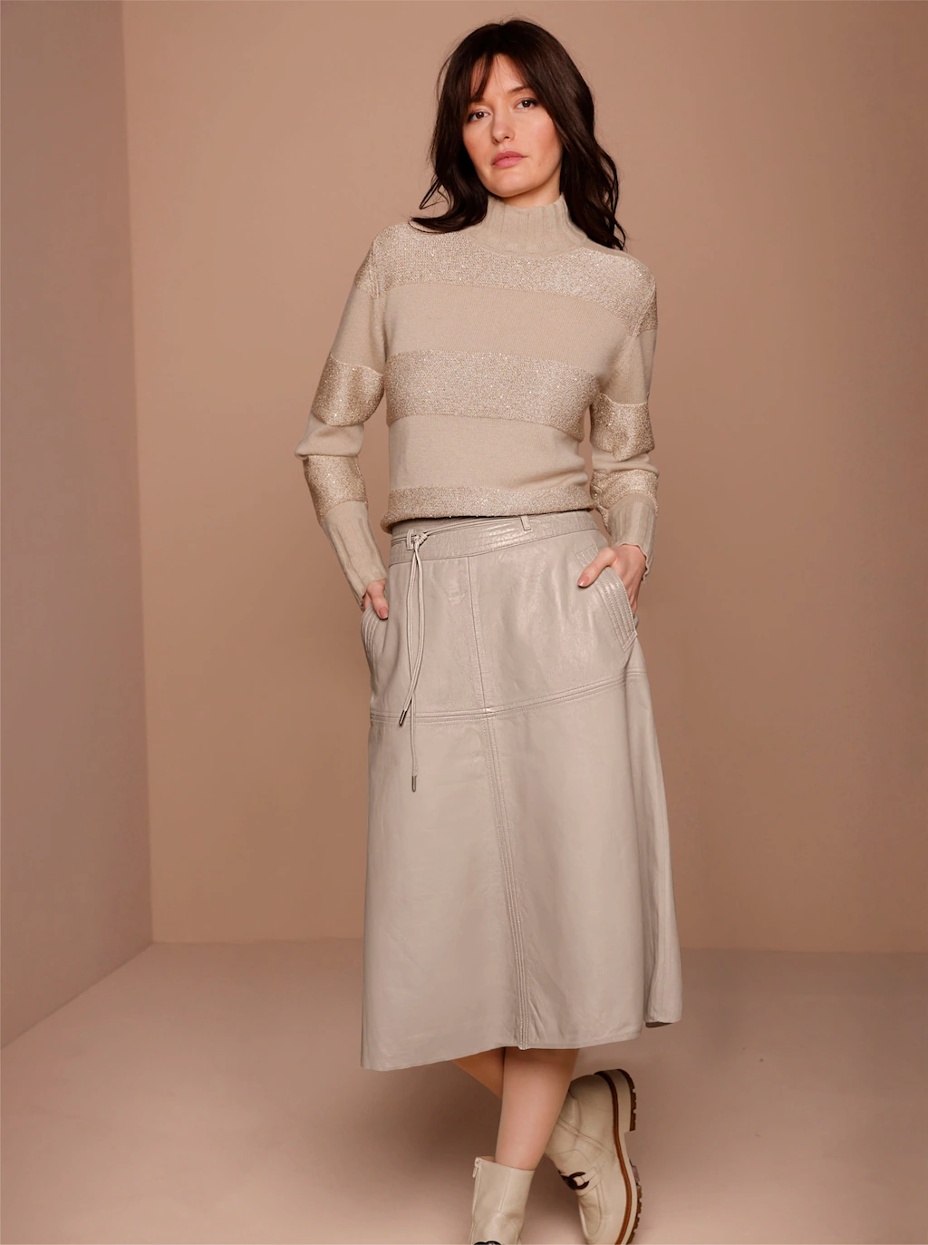 CREATION L PREMIUM Stehkragenpullover "Merino-Kaschmir-Pullover" günstig online kaufen