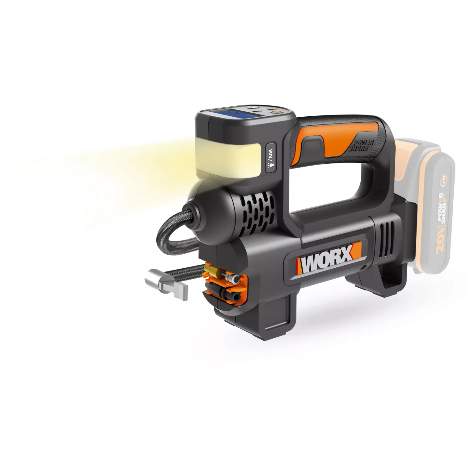 Worx Akku-Kompressor WX092.9  20 V günstig online kaufen