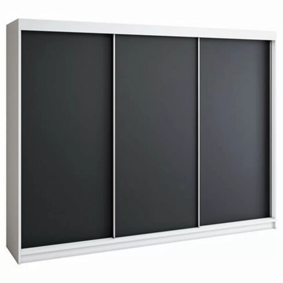 A&J MöbelLand GmbH Schwebetürenschrank MERI 200 cm 3-türig Schrank mit 4 Sc günstig online kaufen