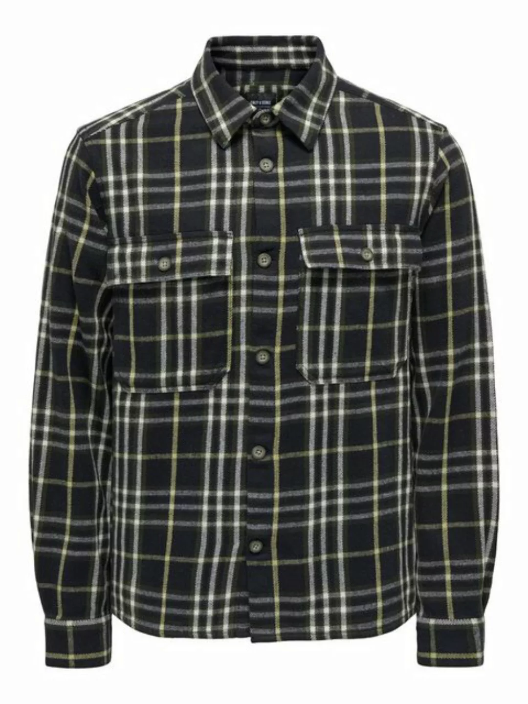 ONLY & SONS Flanellhemd ONSSCOTT LS CHECK FLANNEL OVERSHIRT 5629 günstig online kaufen