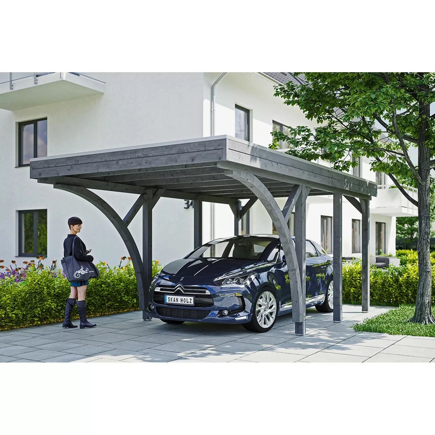 Friesland Carport Set 6 Schiefergrau 314 x 555 cm günstig online kaufen