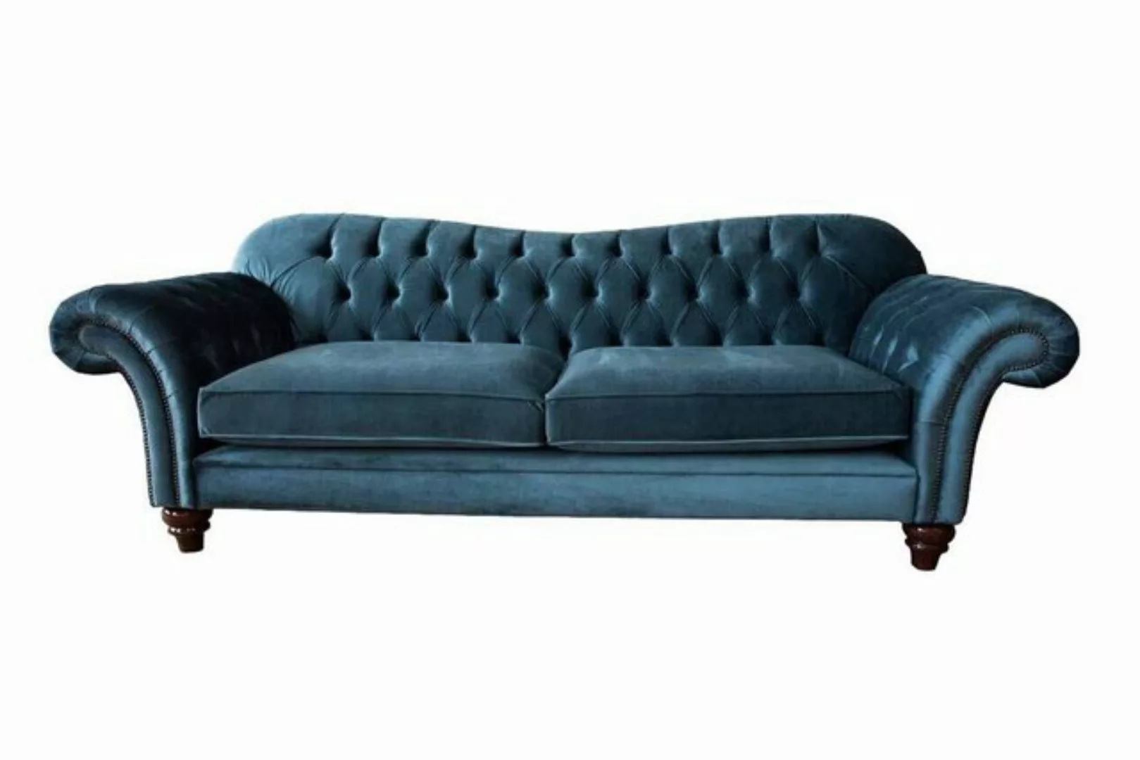JVmoebel Chesterfield-Sofa GROSSES HANDGEFERTIGTES DREISITZIGES SOFA AUS EN günstig online kaufen