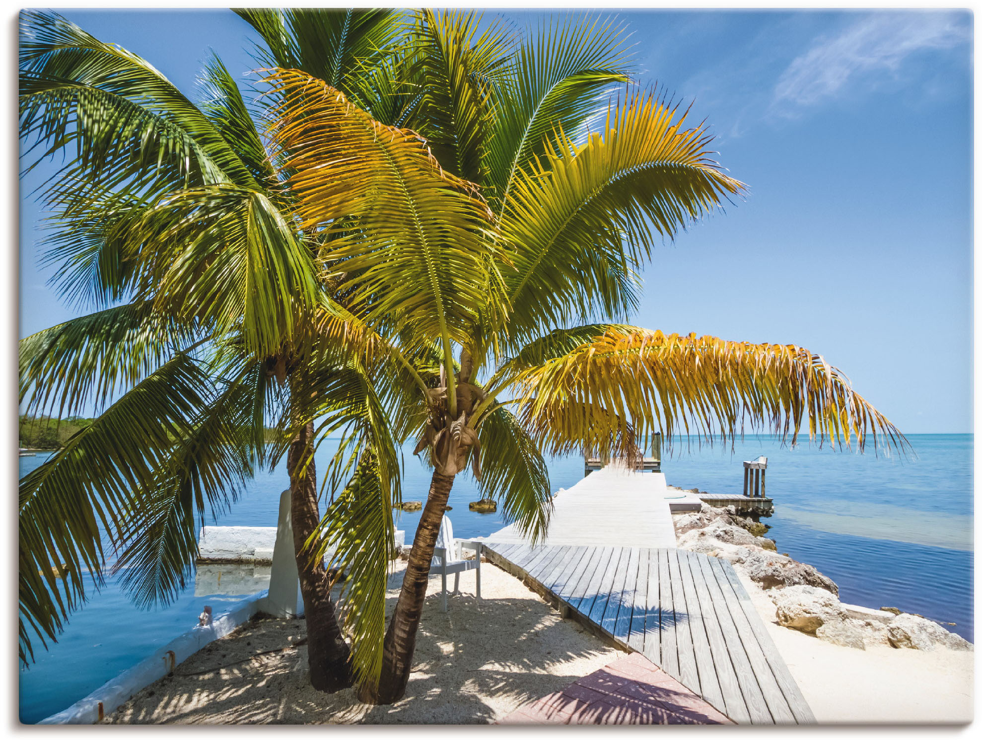 Artland Wandbild »Florida Keys Himmlischer Blick«, Strand, (1 St.), als Lei günstig online kaufen