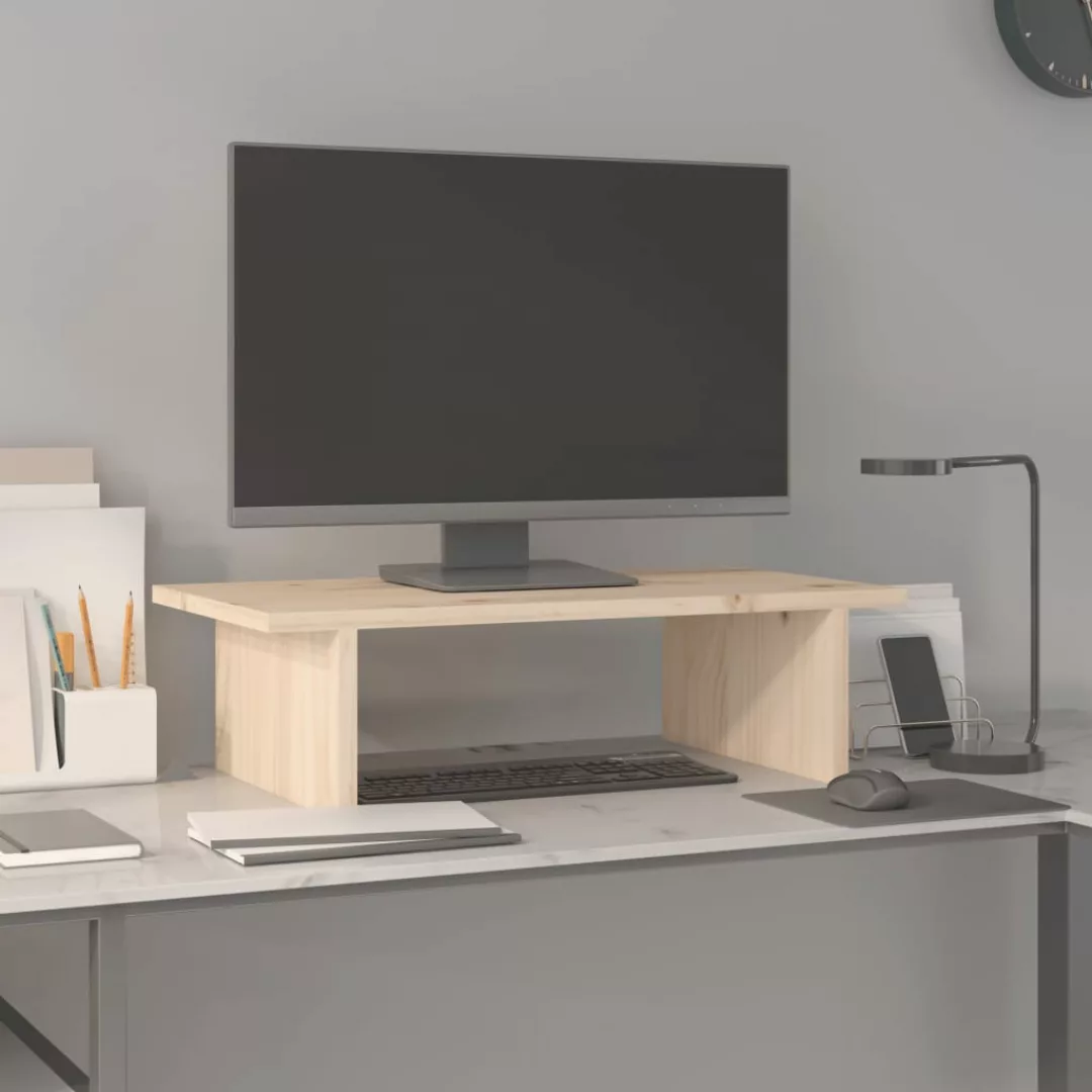 vidaXL Computertisch Monitorständer 50x27x15 cm Massivholz günstig online kaufen