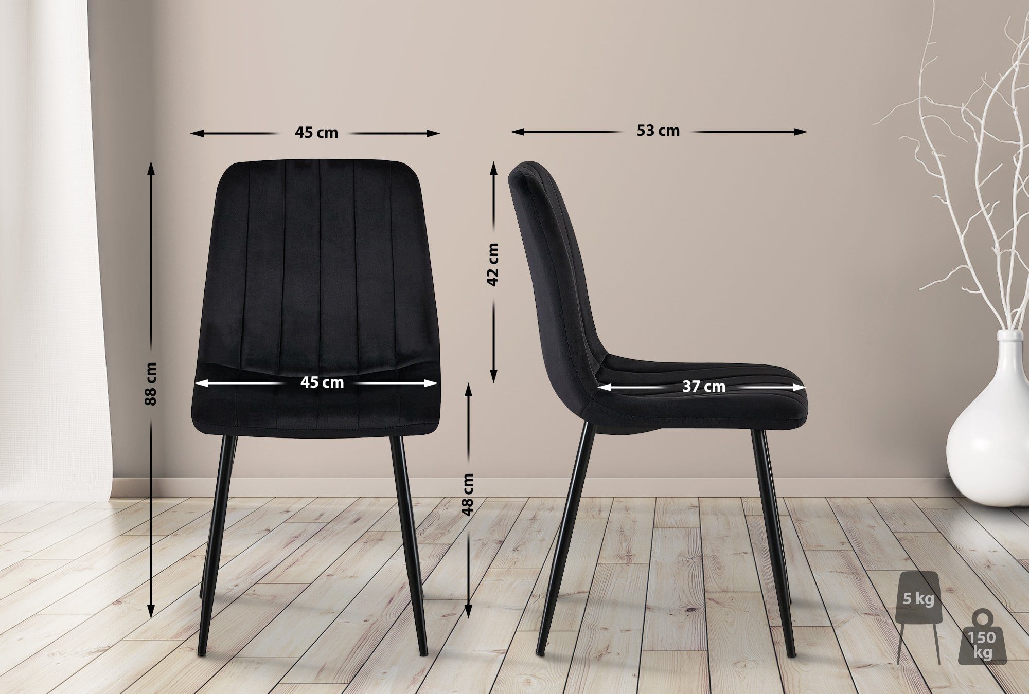 CLP Esszimmerstuhl Dijon (4er Set), gepolstert, günstig online kaufen