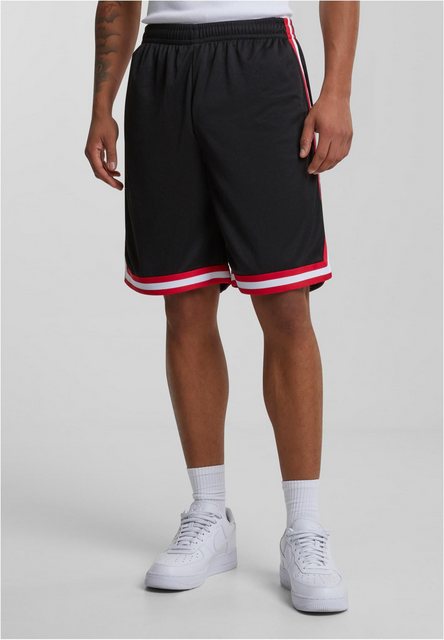 URBAN CLASSICS Shorts TB243 - Stripes Mesh Shorts blkredwht L günstig online kaufen