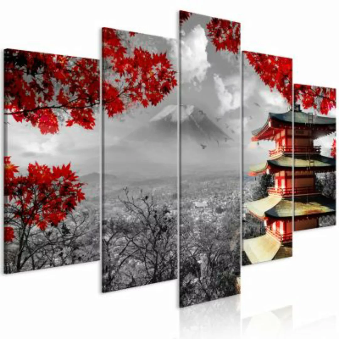 artgeist Wandbild Japanese Adventure (5 Parts) Wide mehrfarbig Gr. 200 x 10 günstig online kaufen