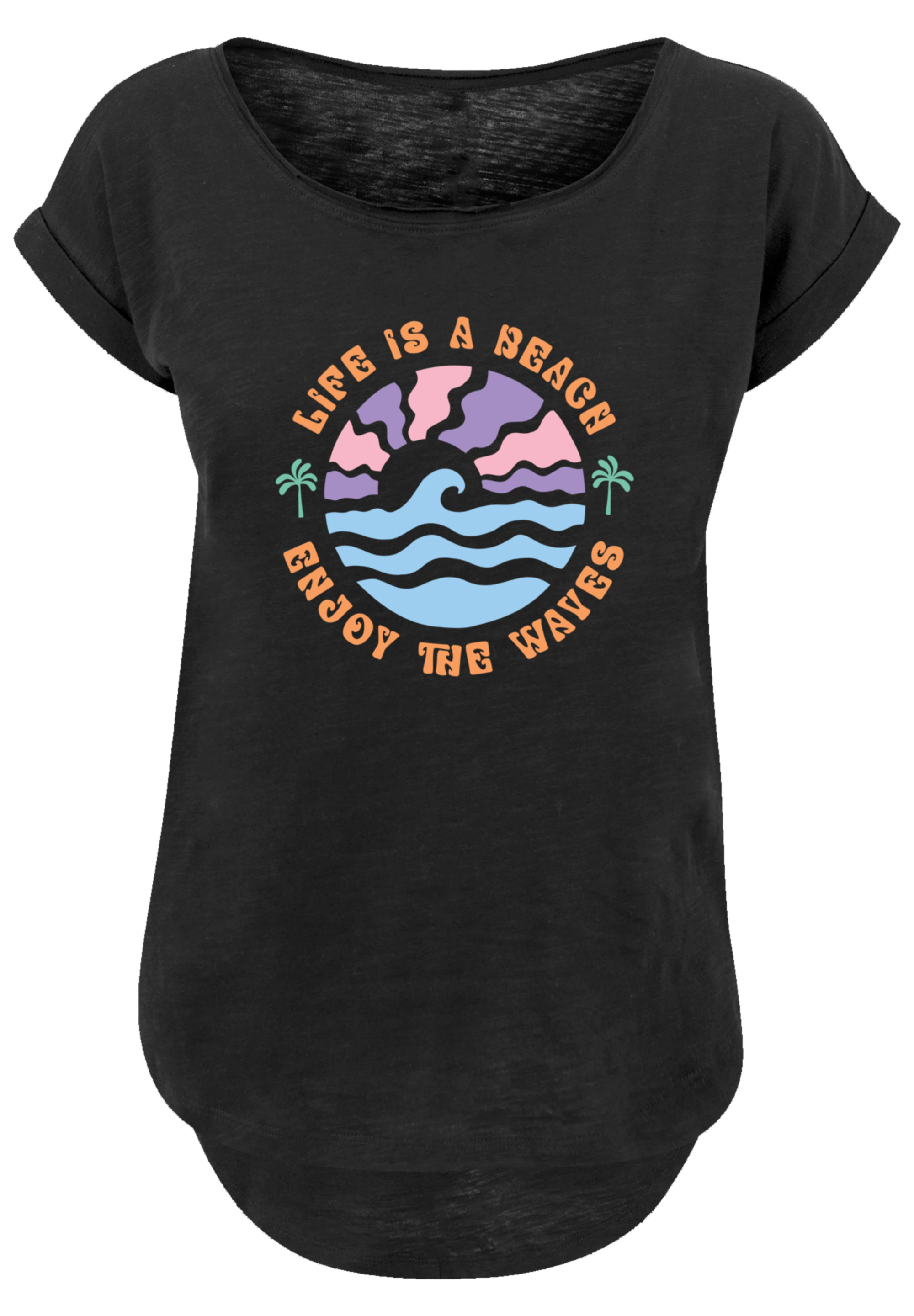 F4NT4STIC T-Shirt "Life Is A Beach Enjoy The Waves", Premium Qualität günstig online kaufen