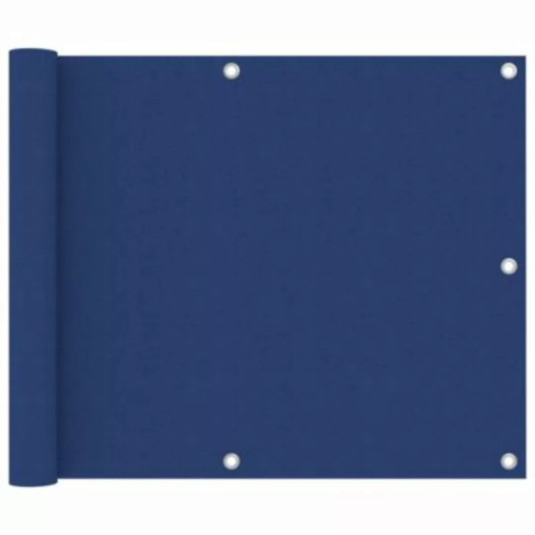 vidaXL Balkon-Sichtschutz Blau 75x300 cm Oxford-Gewebe Balkonschirm blau günstig online kaufen