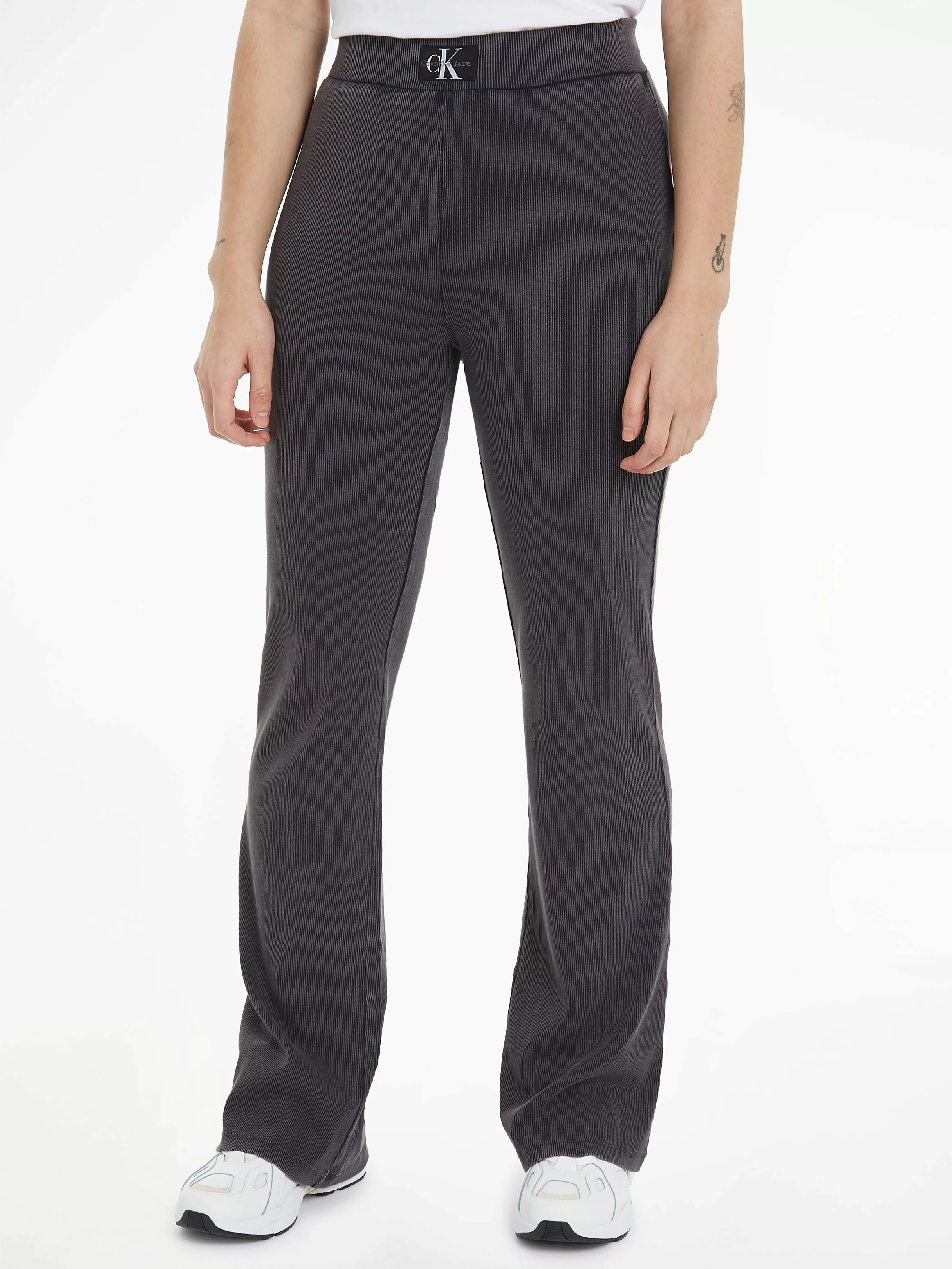 Calvin Klein Jeans Relaxhose WASHED RIB WOVEN LABEL PANT mit Markenlabel günstig online kaufen