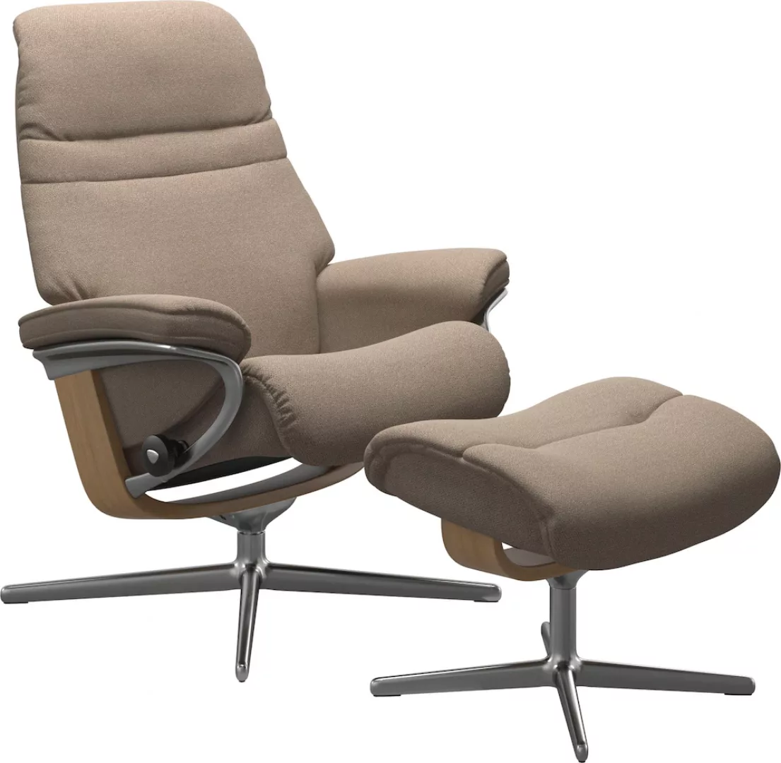 Stressless Fußhocker "Sunrise", mit Cross Base, Größe S, M & L, Holzakzent günstig online kaufen