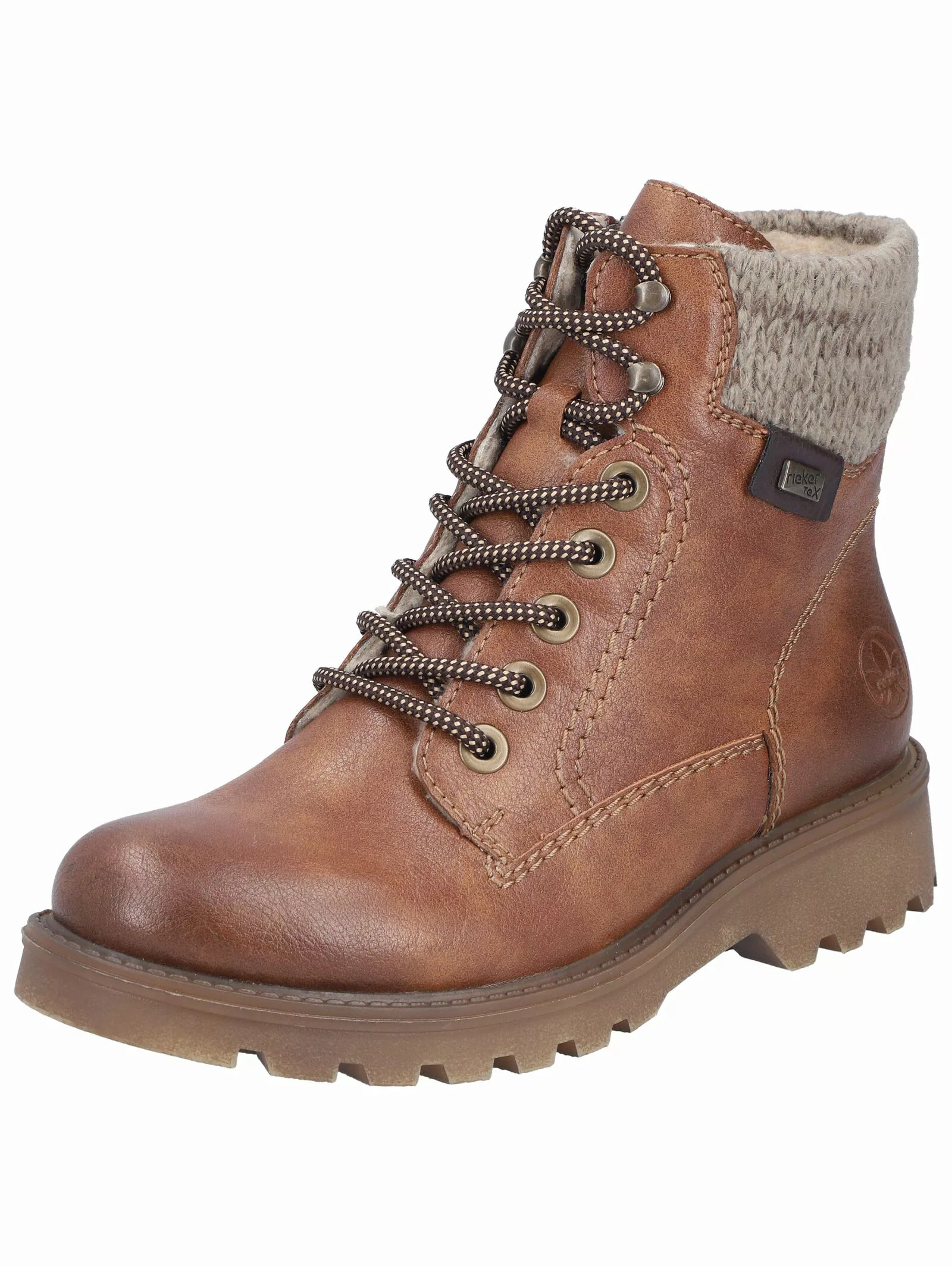 Rieker Schnürstiefelette "Rieker Stiefelette Lederimitat/Textil" günstig online kaufen