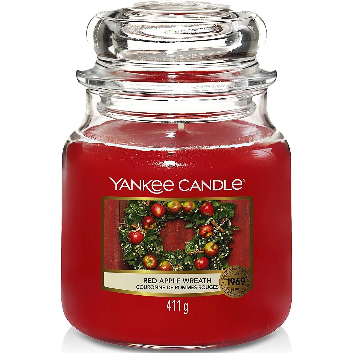 Yankee Candle Duftwachsglas Mittel Red Apple Wreath 1120698E günstig online kaufen