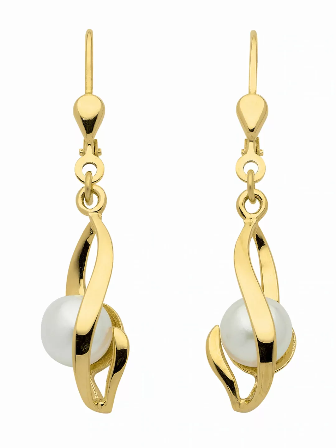 Adelia´s Paar Ohrhänger "1 Paar 333 Gold Ohrringe / Ohrhänger mit Süßwasser günstig online kaufen