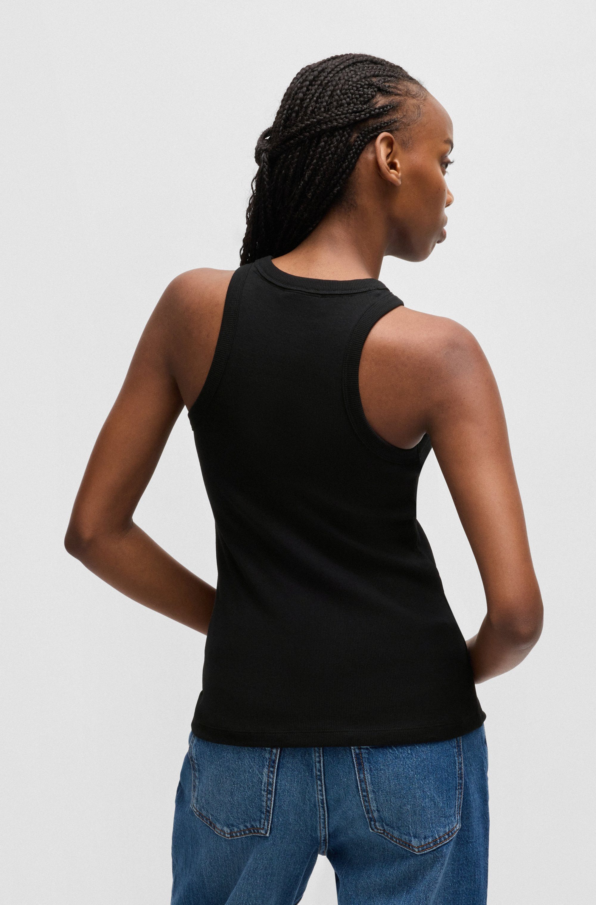 HUGO Blue Tanktop Easy Tank Rippware günstig online kaufen
