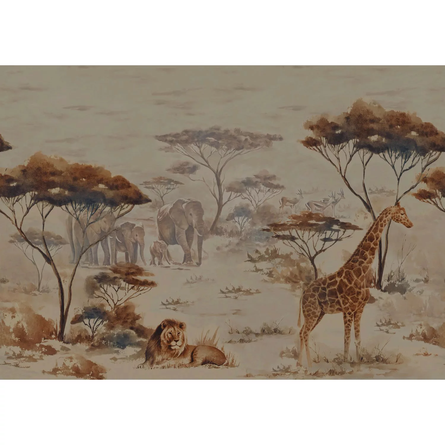 Rasch Digitaldruck African Queen III Savanne Dunkelbraun 3,00 x 4,24 m günstig online kaufen