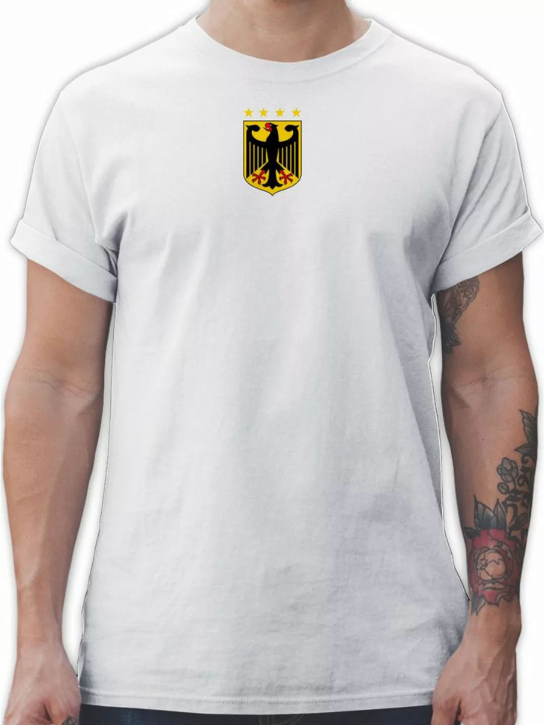 Shirtracer T-Shirt Deutschland Wappen, Germany, Bundesadler, Deutschland Ad günstig online kaufen