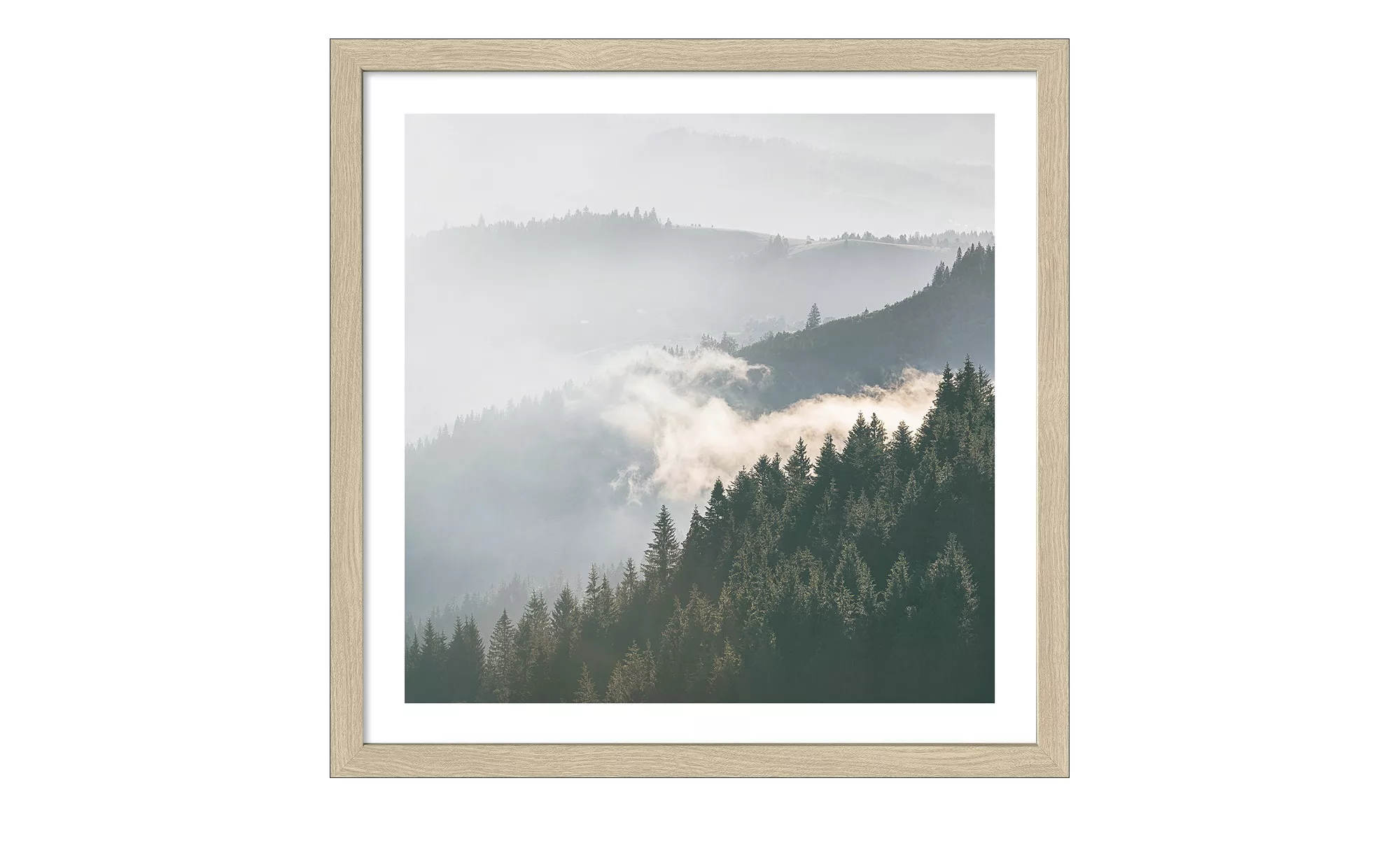 Gerahmtes Bild Slim-Scandic  Gloomy Landscape II - 33 cm - 33 cm - Sconto günstig online kaufen