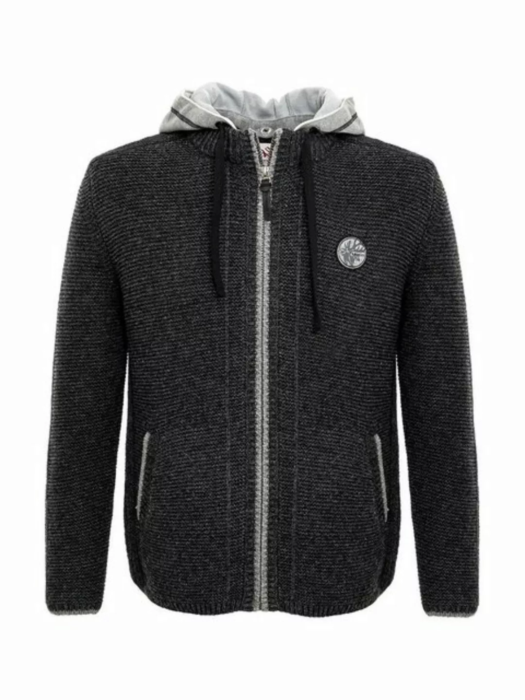 Spieth & Wensky Trachtenstrickjacke Strickjacke Herren - ECHO - dunkelgrau günstig online kaufen