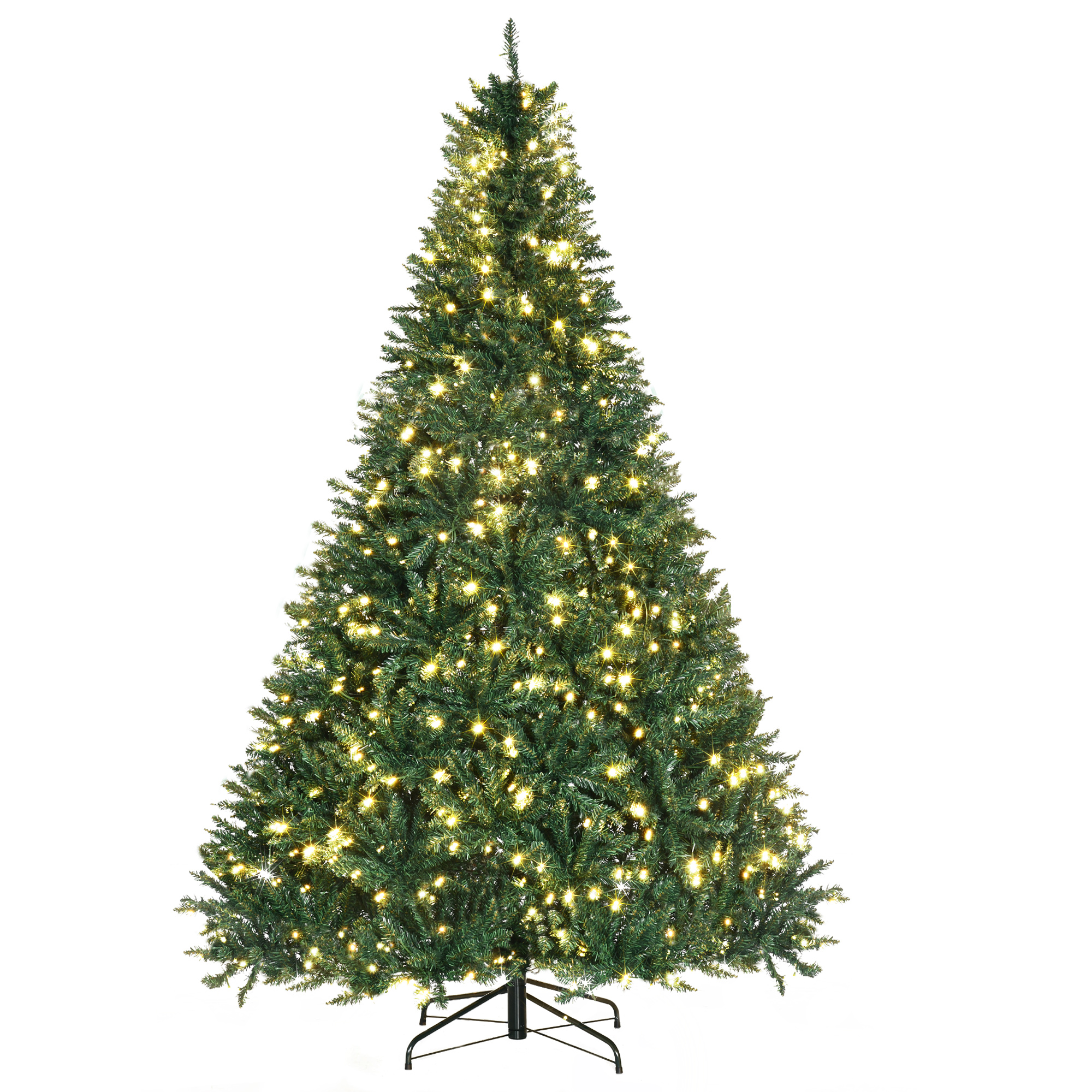 HOMCOM künstlicher Weihnachtsbaum, 210 cm Christbaum mit 2154 Spitzen, 700 günstig online kaufen