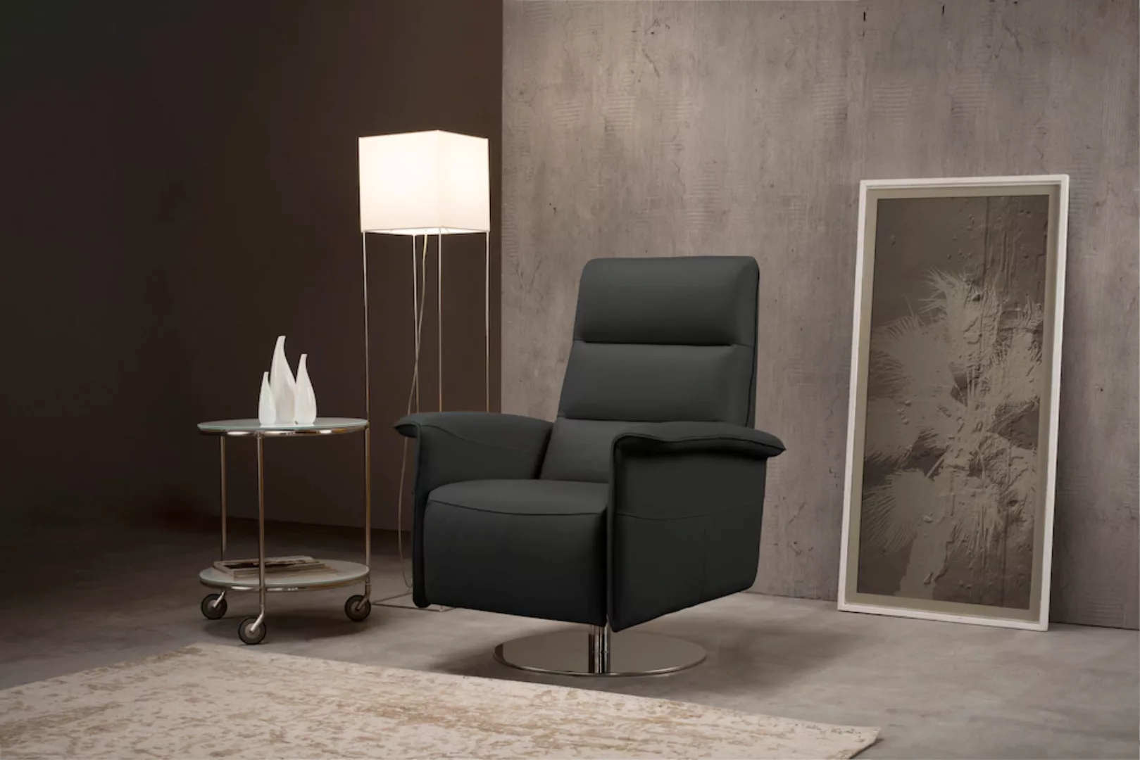 Egoitaliano Sessel "Kelly", drehbar, manuelle Relaxfunktion mit Push-Back-M günstig online kaufen