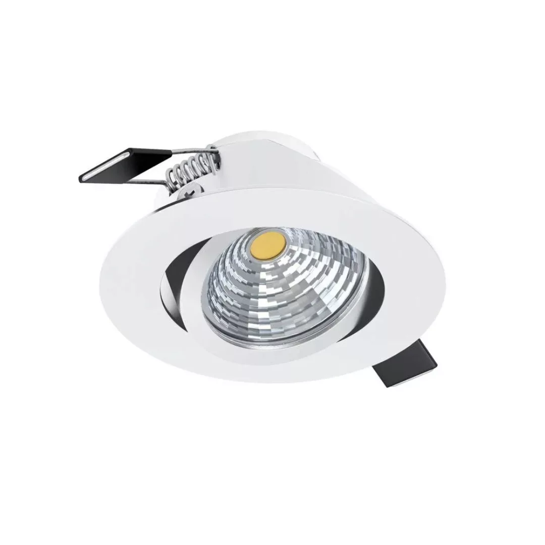 LED Einbauspot Saliceto in Weiß 6W 450lm 2700K rund günstig online kaufen