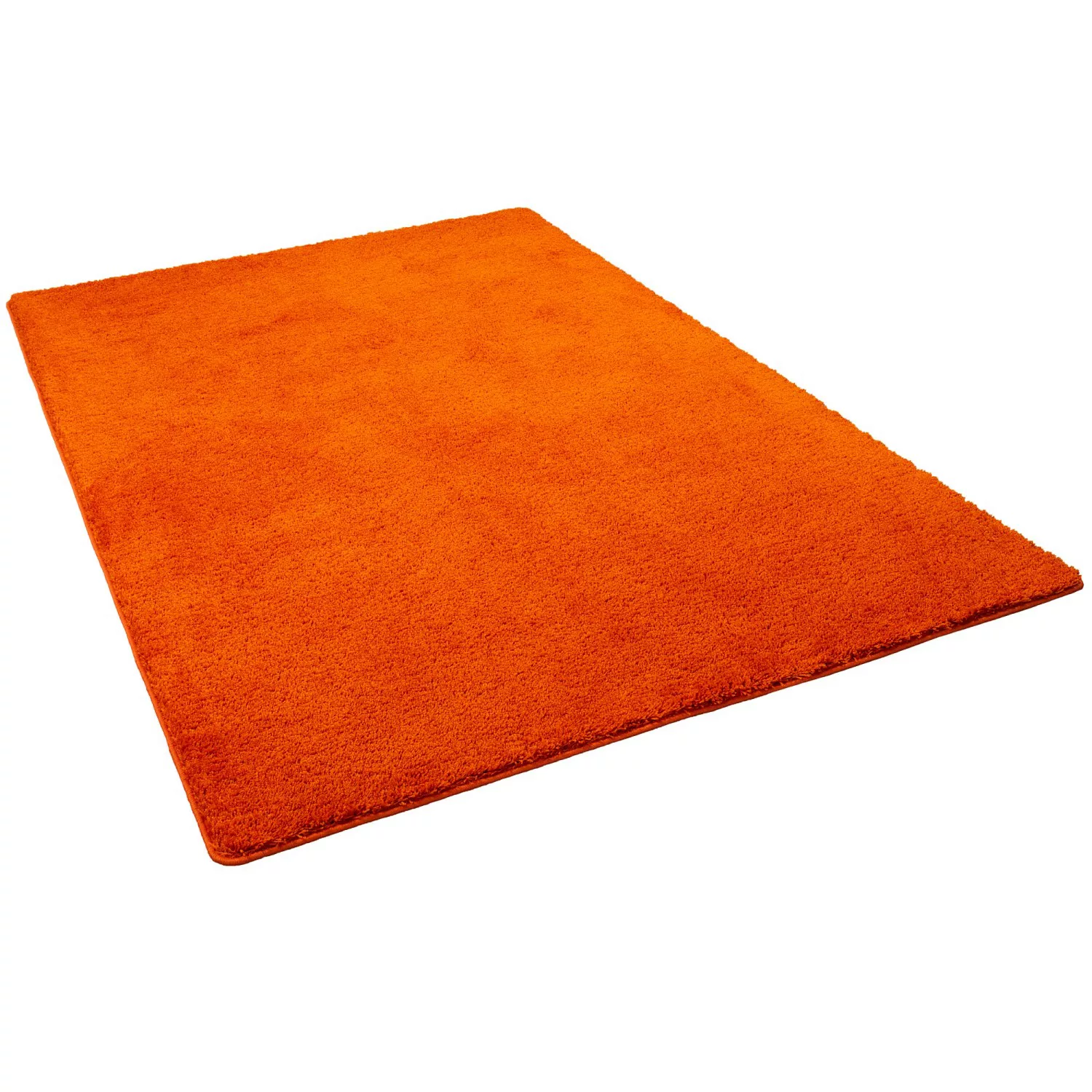 Snapstyle Hochflor Shaggy Teppich Palace Orange 200x200cm günstig online kaufen