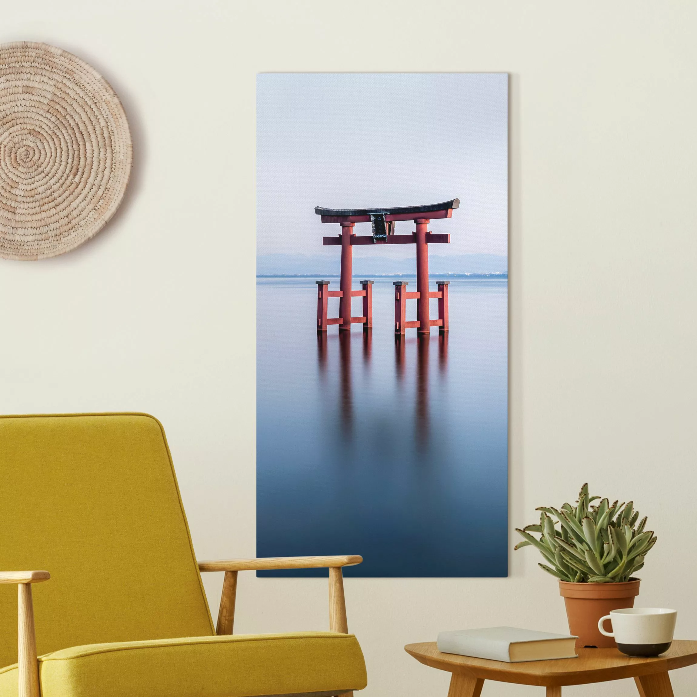 Leinwandbild Torii im Wasser günstig online kaufen