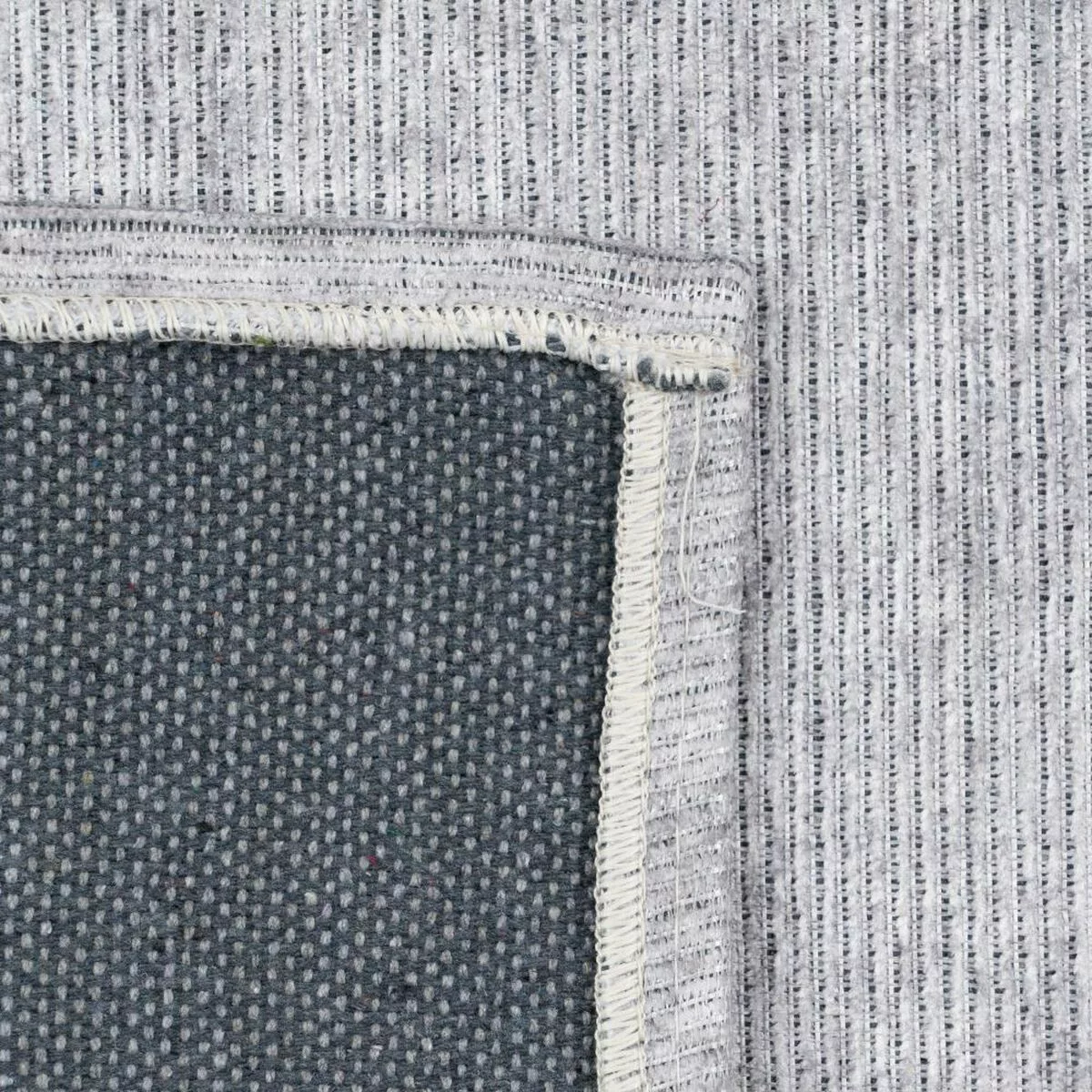 Teppich Grau Baumwolle 160 X 230 Cm günstig online kaufen