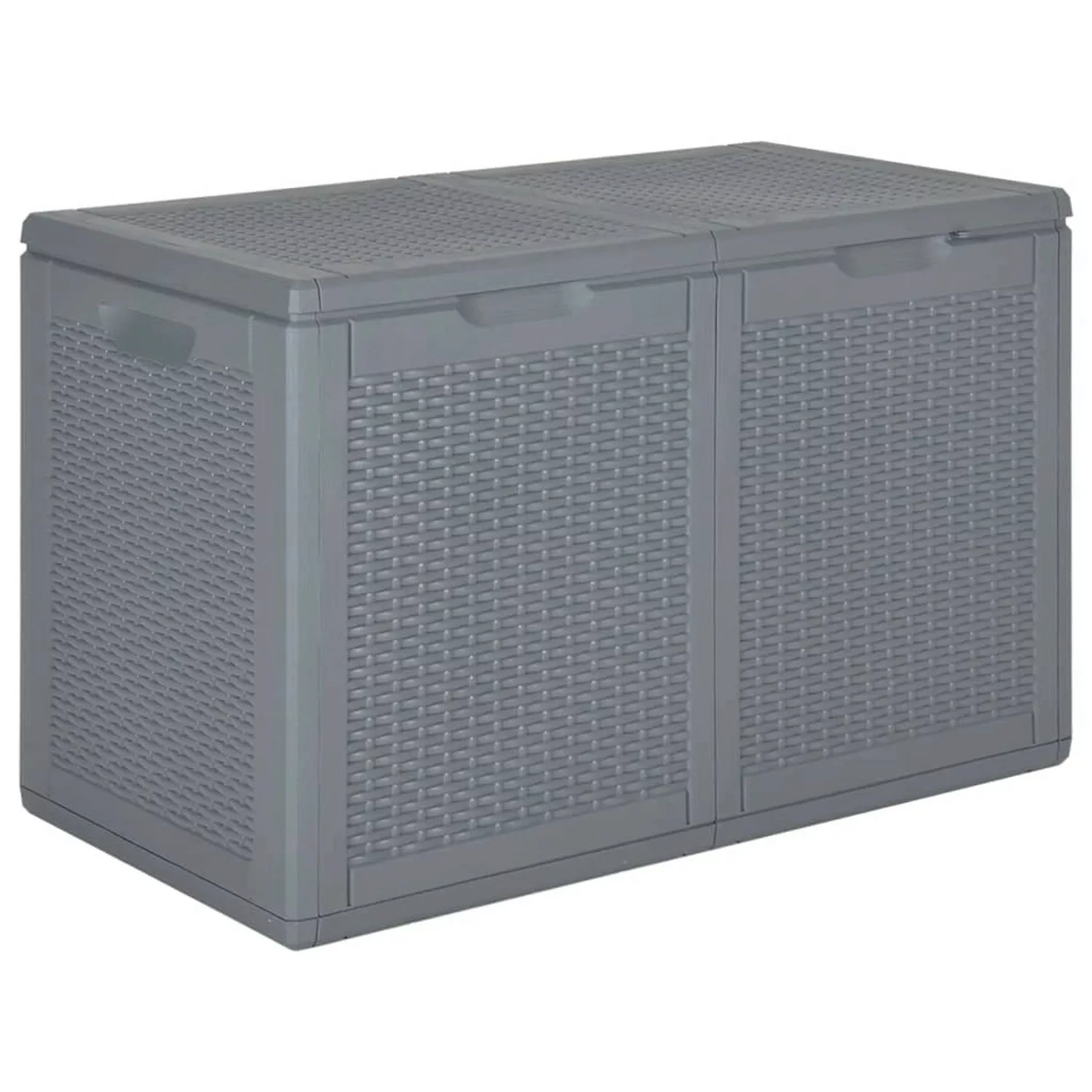 Vidaxl Gartenbox Grau Pp Rattan 180 L günstig online kaufen