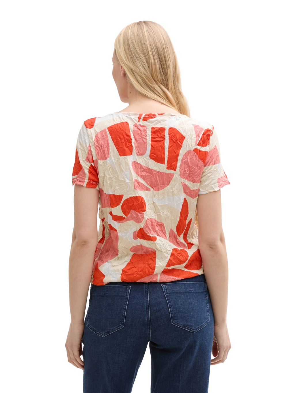TOM TAILOR T-Shirt, mit All-Over Print günstig online kaufen