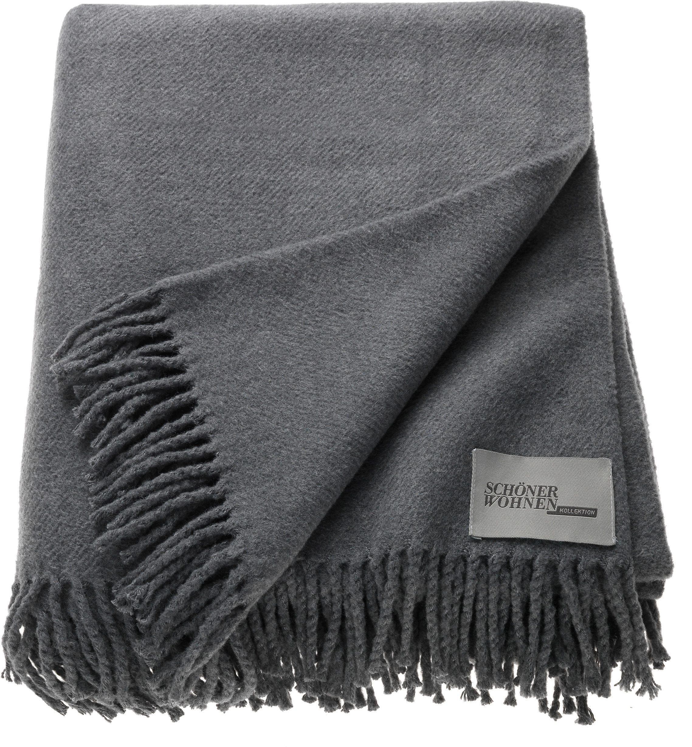 Wohndecke Basics, SCHÖNER WOHNEN-Kollektion, mit Fransen, günstig online kaufen