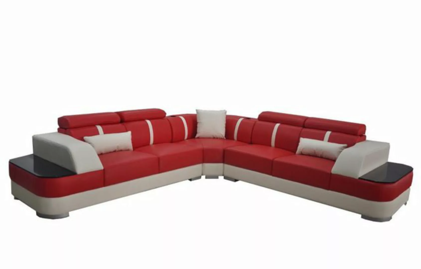 Xlmoebel Ecksofa Modernes Designer-Leder-Sofa mit Luxus-Wohnlandschaft in L günstig online kaufen