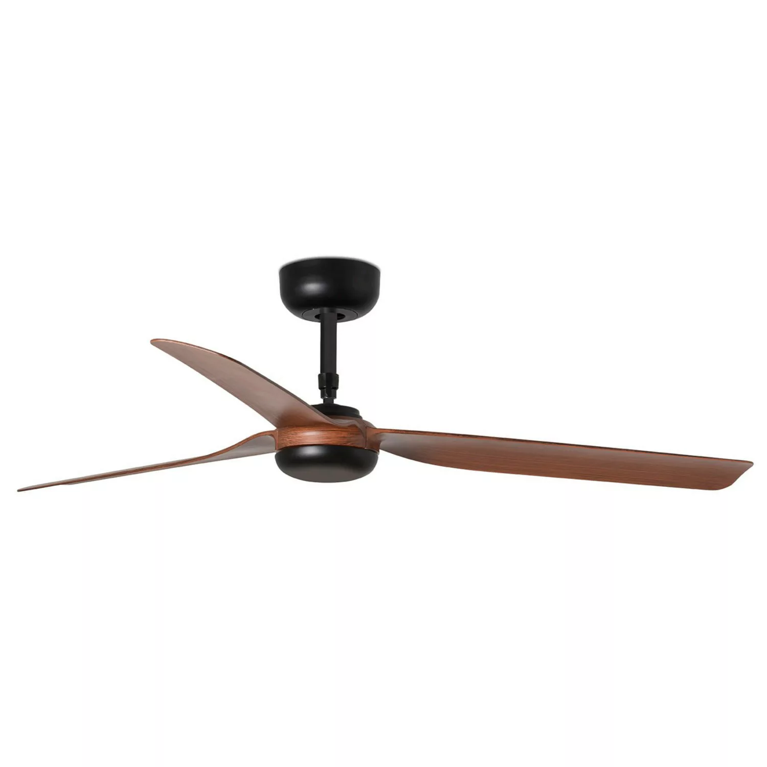 Deckenventilator Punt M, DC, schwarz/Holz dunkel günstig online kaufen