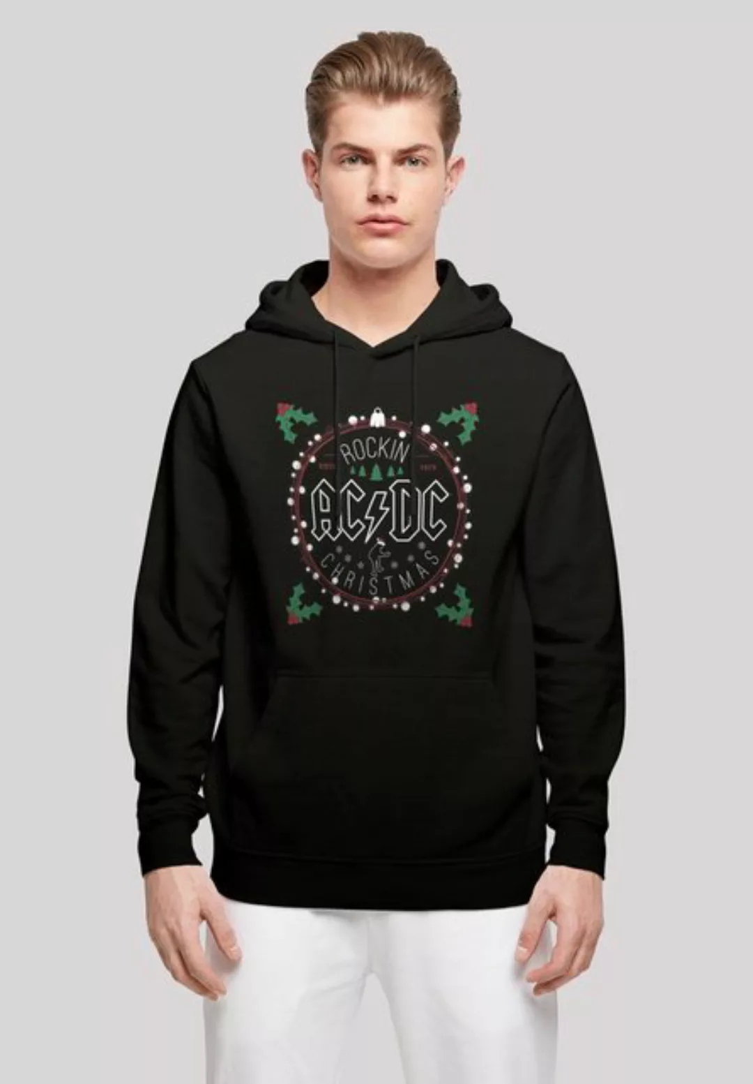 F4NT4STIC Kapuzenpullover ACDC Christmas Weihnachten Print günstig online kaufen