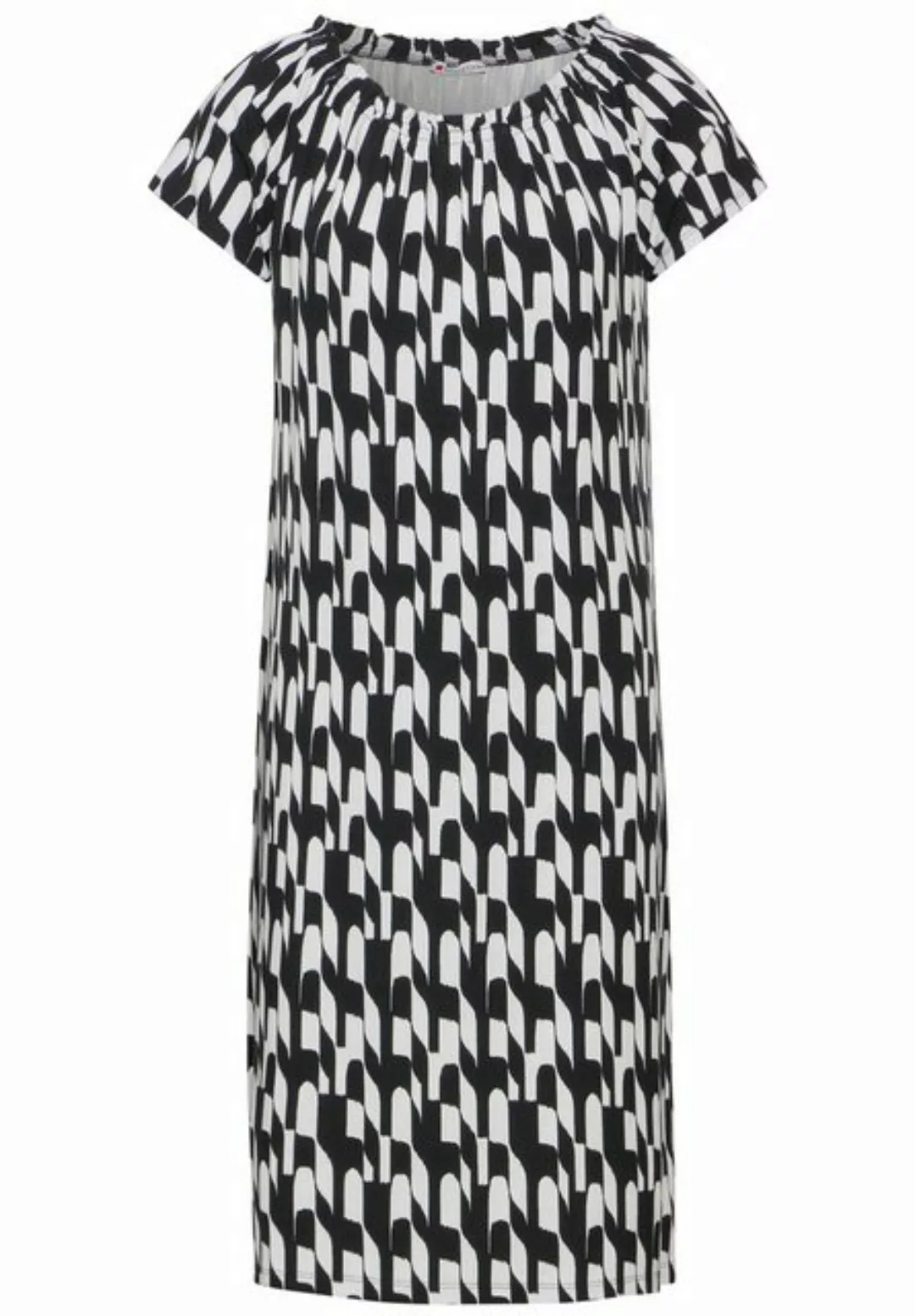 STREET ONE Midikleid - mit Allover-Print - knielanges Jersey-Kleid - Sommer günstig online kaufen