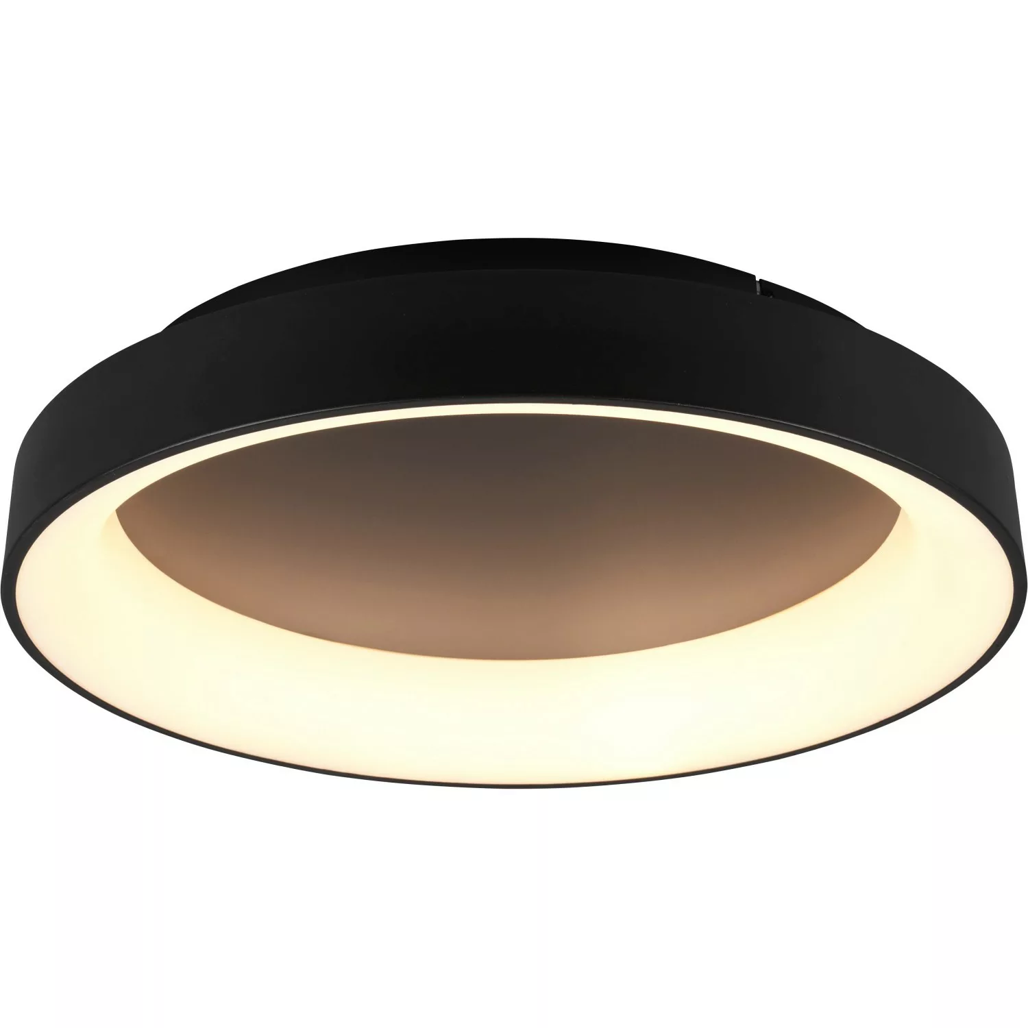 Trio LED Deckenleuchte Girona Schwarz matt 120 mm x 600 mm x 600 mm günstig online kaufen