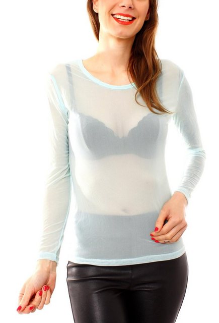 Muse T-Shirt Mesh-Shirt Langarm transparent 8032 günstig online kaufen