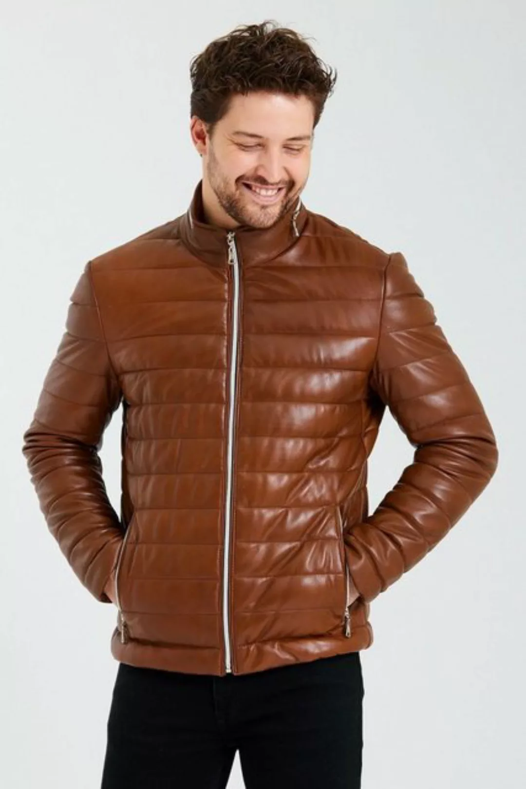 Ron Tomson Lederjacke Mit praktischen Seitentaschen günstig online kaufen