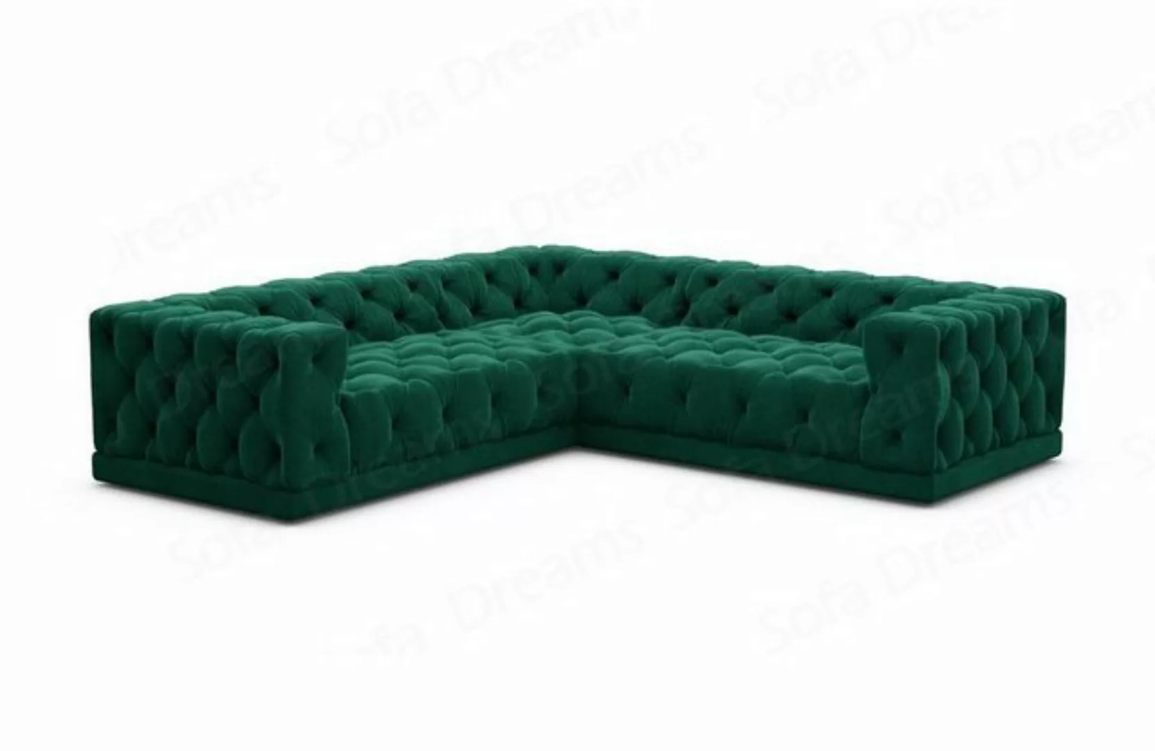 Sofa Dreams Ecksofa Polster Designer Samt Stoff Sofa Palma L Form Stoffsofa günstig online kaufen