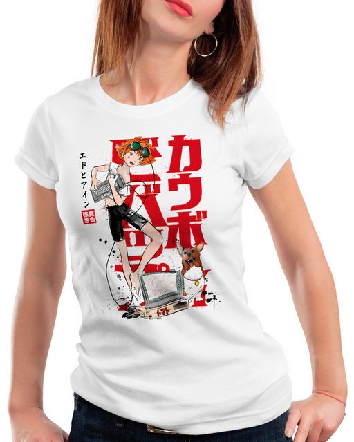 style3 T-Shirt Edward and Ein anime manga swordfish cowboy bebop günstig online kaufen