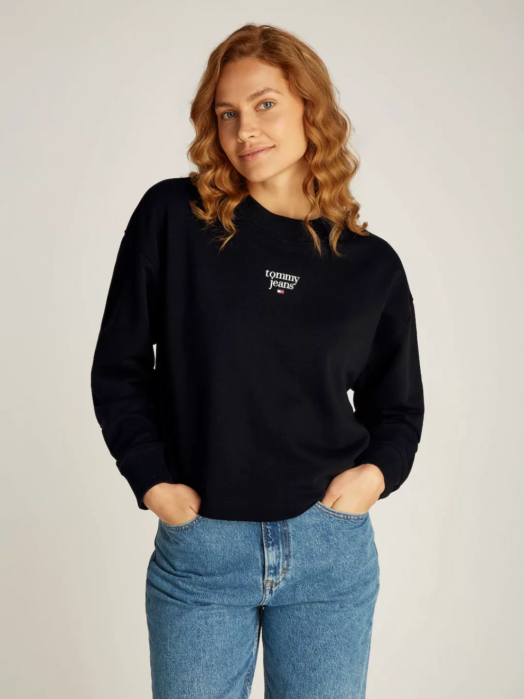 Tommy Jeans Curve Sweatshirt "TJW ESSENTIAL LOGO 1 CREW EXT", in Großen Grö günstig online kaufen