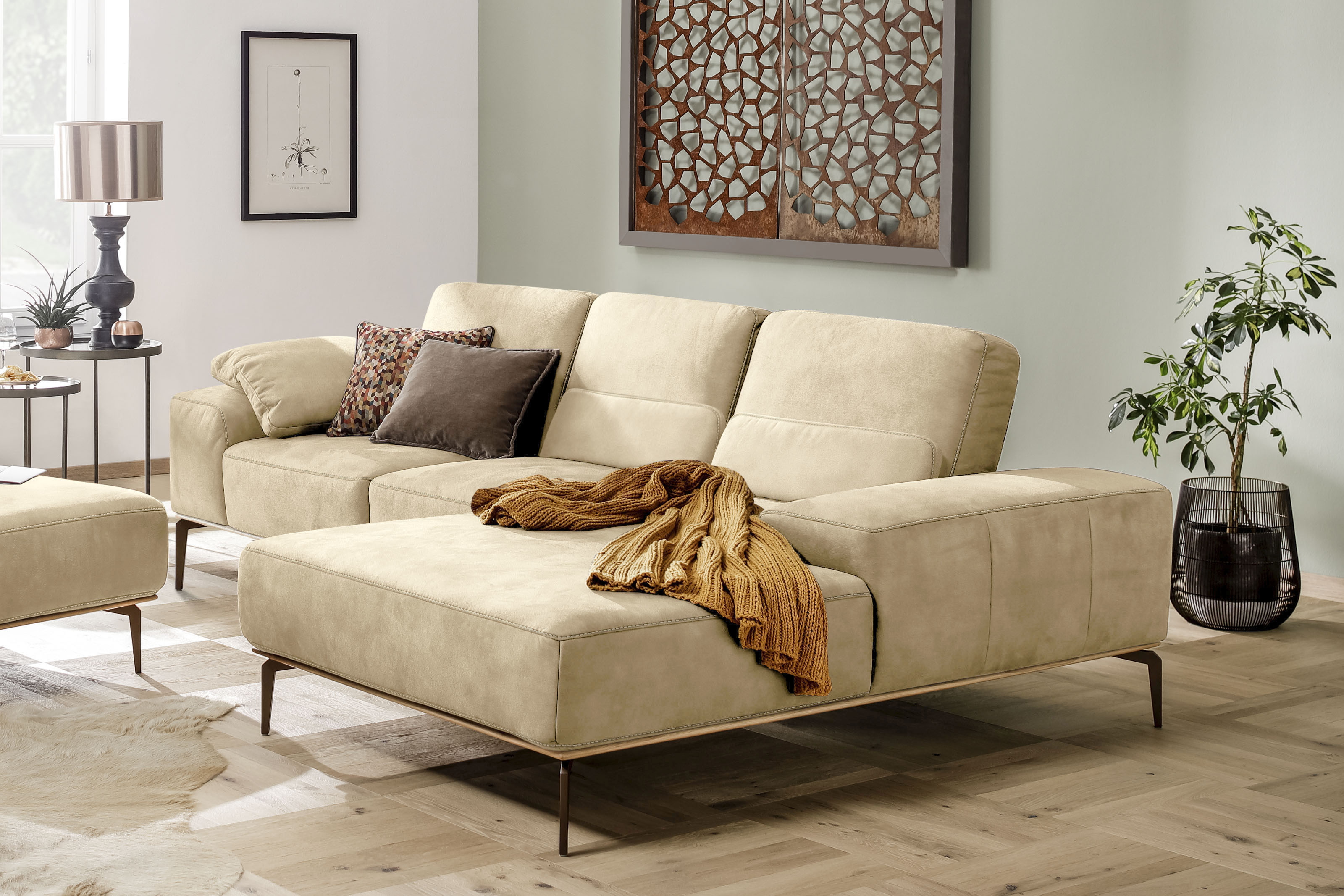 W.SCHILLIG Ecksofa "run, Designsofa mit tollem Sitzkomfort, bequem, L-Form" günstig online kaufen