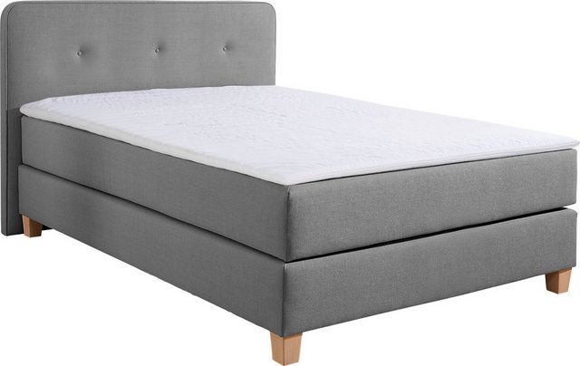 Home affaire Boxspringbett "Fargo", inkl. Topper, in 3 Matratzenarten, in S günstig online kaufen