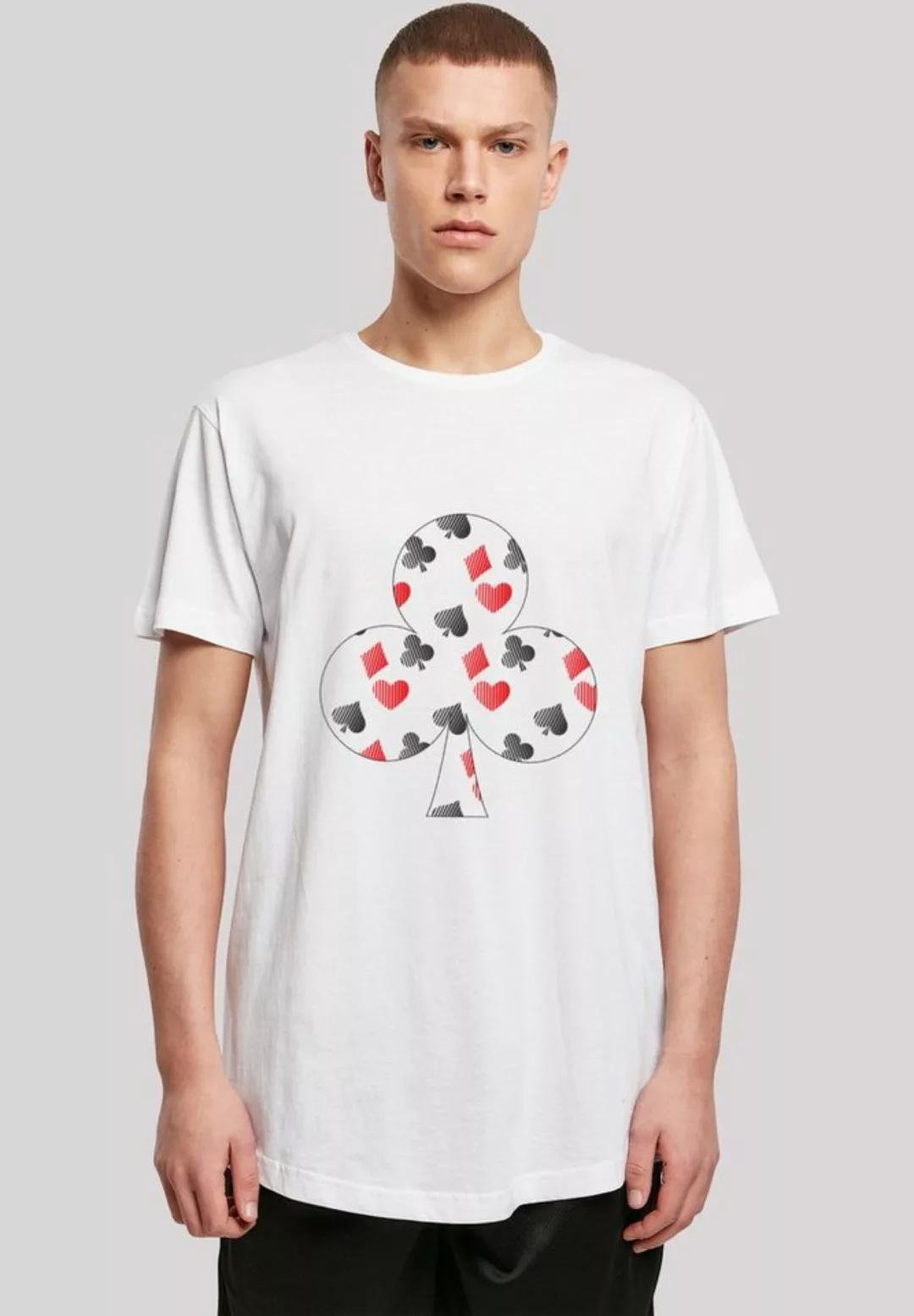 F4NT4STIC T-Shirt "Kartenspiel Kreuz Herz Karo Pik Poker", Print günstig online kaufen