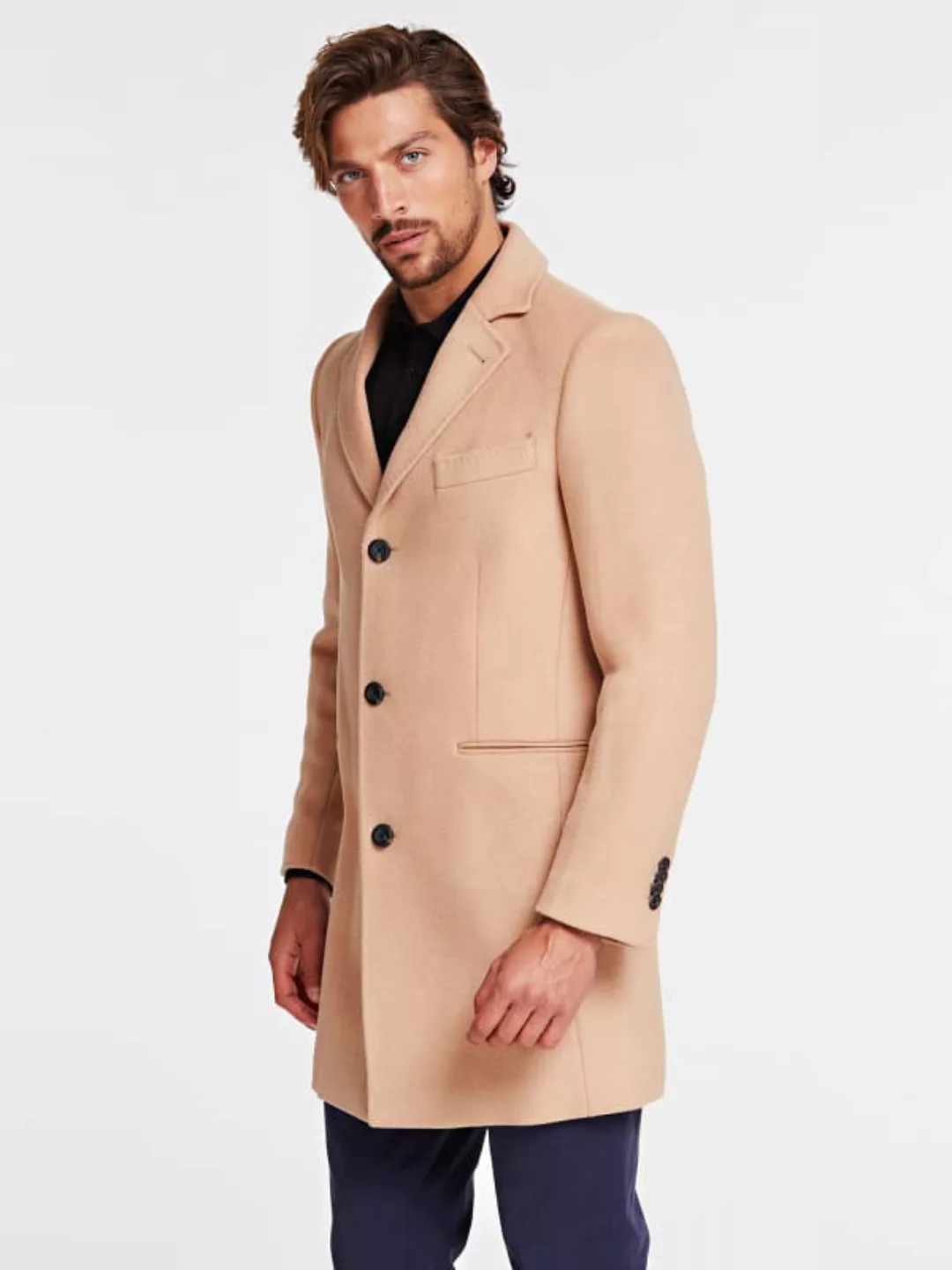 Einreihiger Mantel Wollmischgewebe Marciano günstig online kaufen