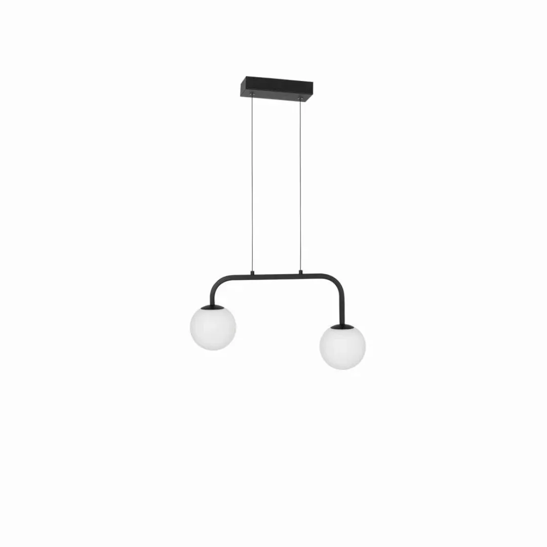 LED Pendelleuchte Joline in Schwarz-matt und Weiß 2x 8W 1030lm günstig online kaufen